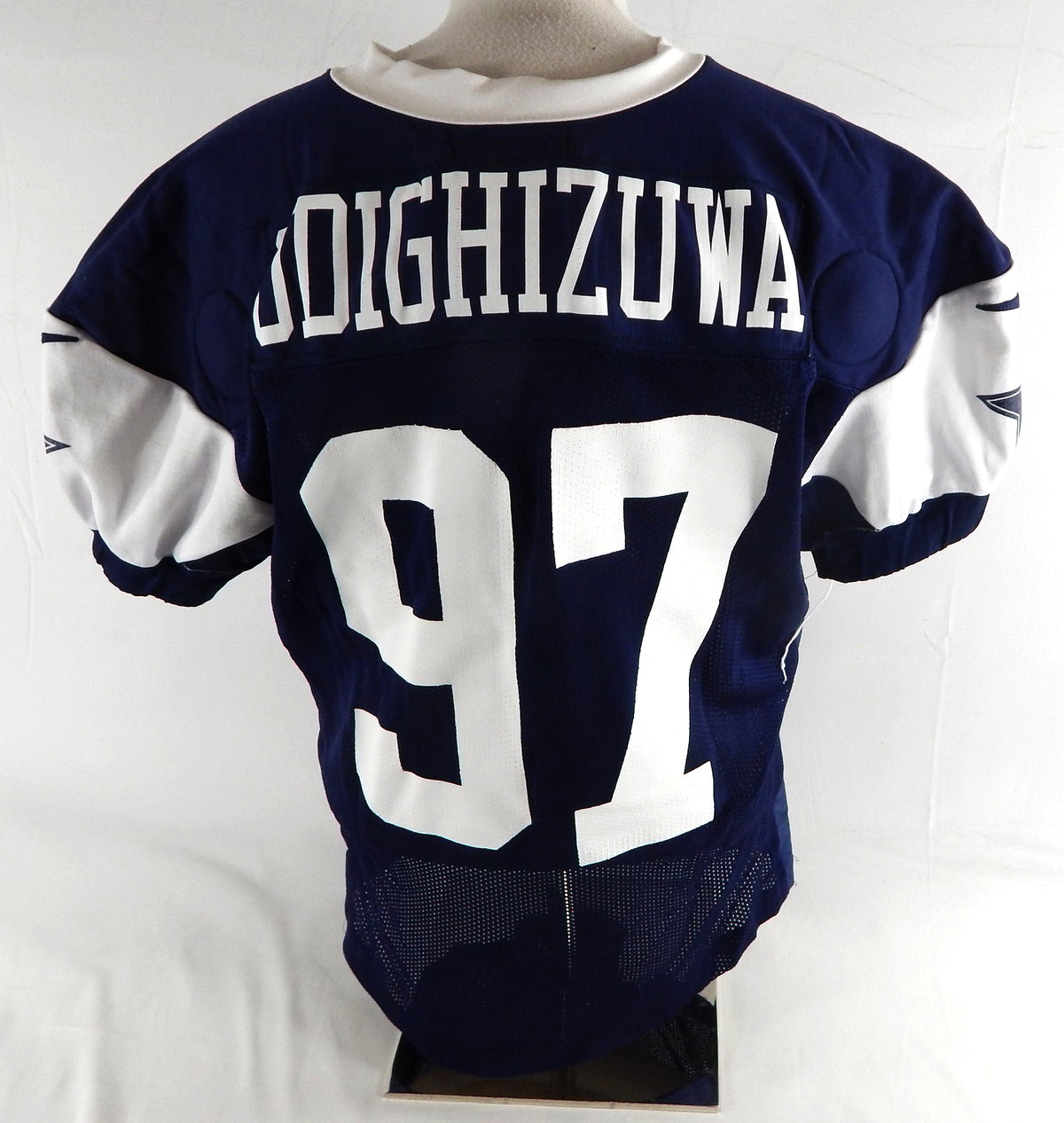 2025 Dallas Cowboys Osa Odighizuwa #97 Game Used Navy Practice Jersey 54 464 Pic2