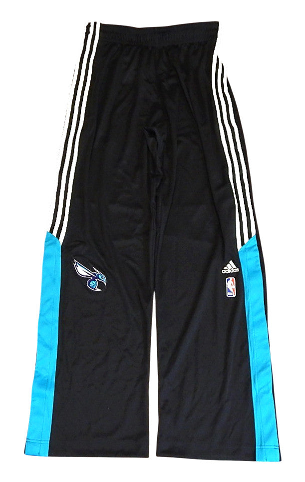 Charlotte Hornets Adidas Team Issued OC Warm Up Pants Black White 2XL +4"