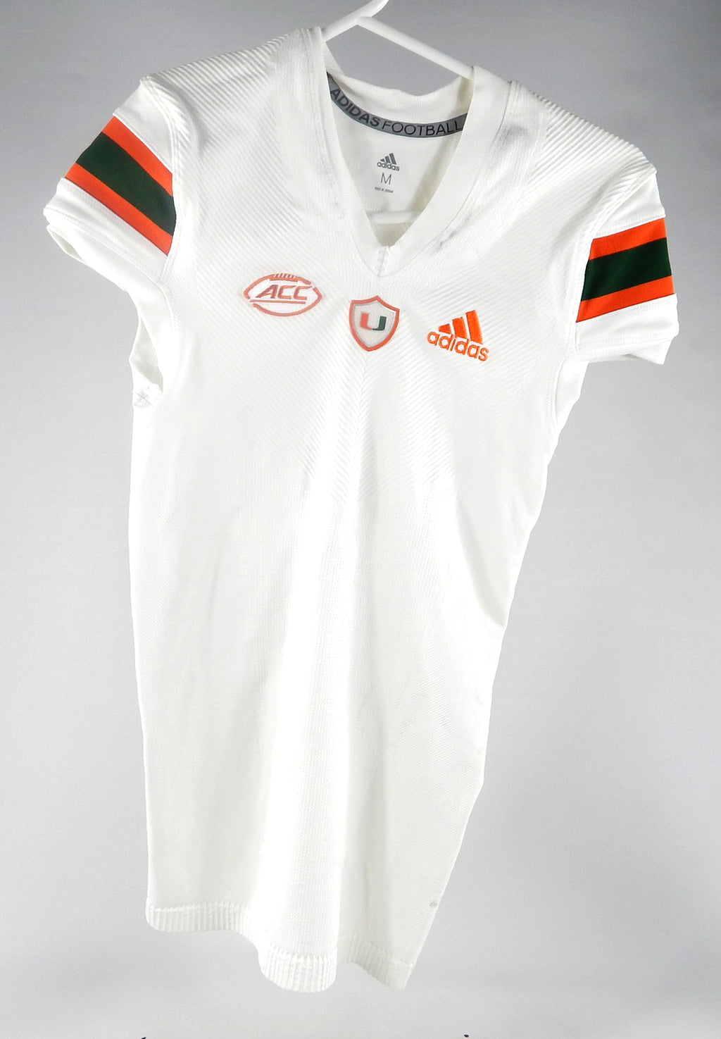 2022 Miami Hurricanes Blank Game Issued White Jersey M DP78005