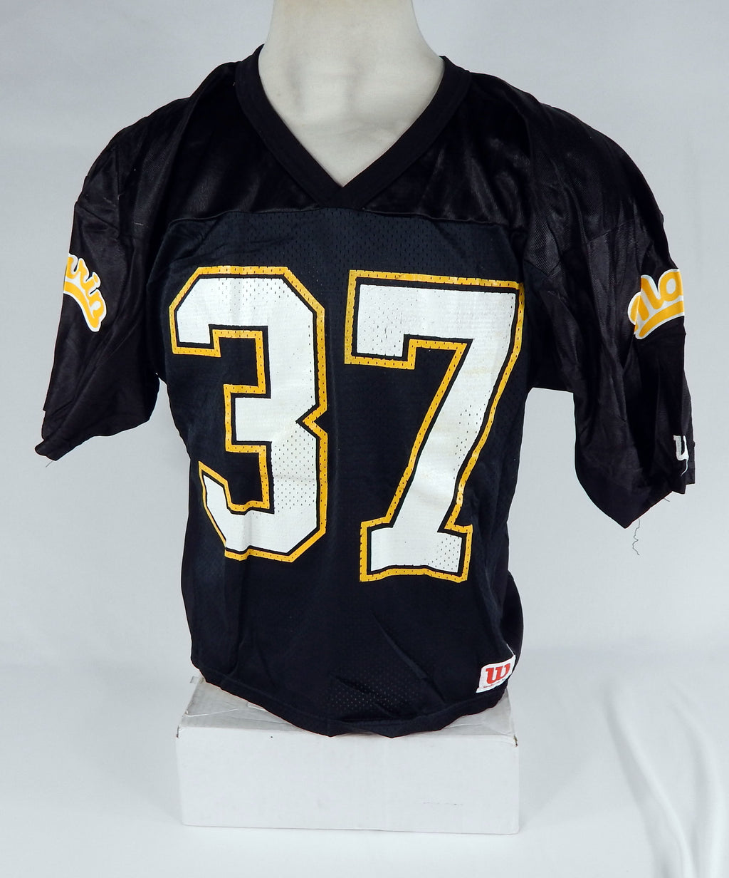 Marin Football #37 Game Used Black Jersey XL DP66616