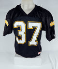 Marin Football #37 Game Used Black Jersey XL DP66616