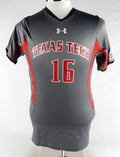 2015 Texas Tech Red Raiders #16 Game Used Grey Jersey Womens Soccer M 690