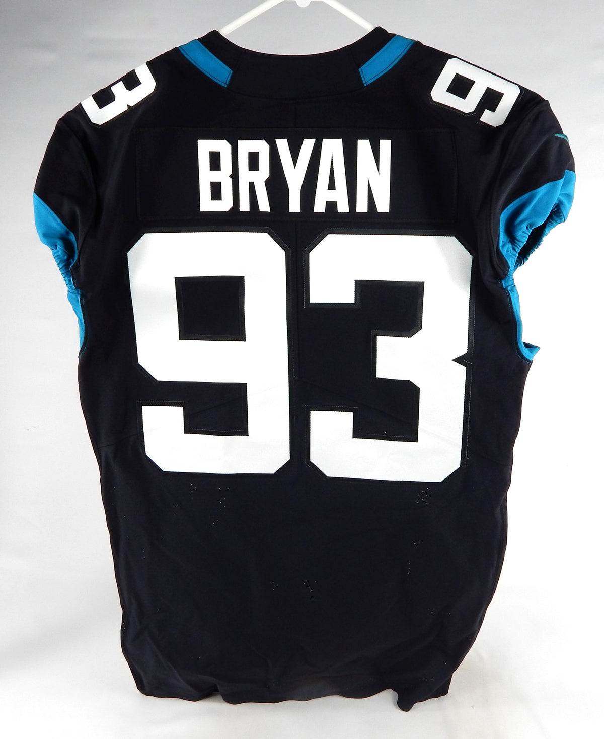 2020 Jacksonville Jaguars Taven Bryan #93 Game Issued Black Jersey 44 DP74270