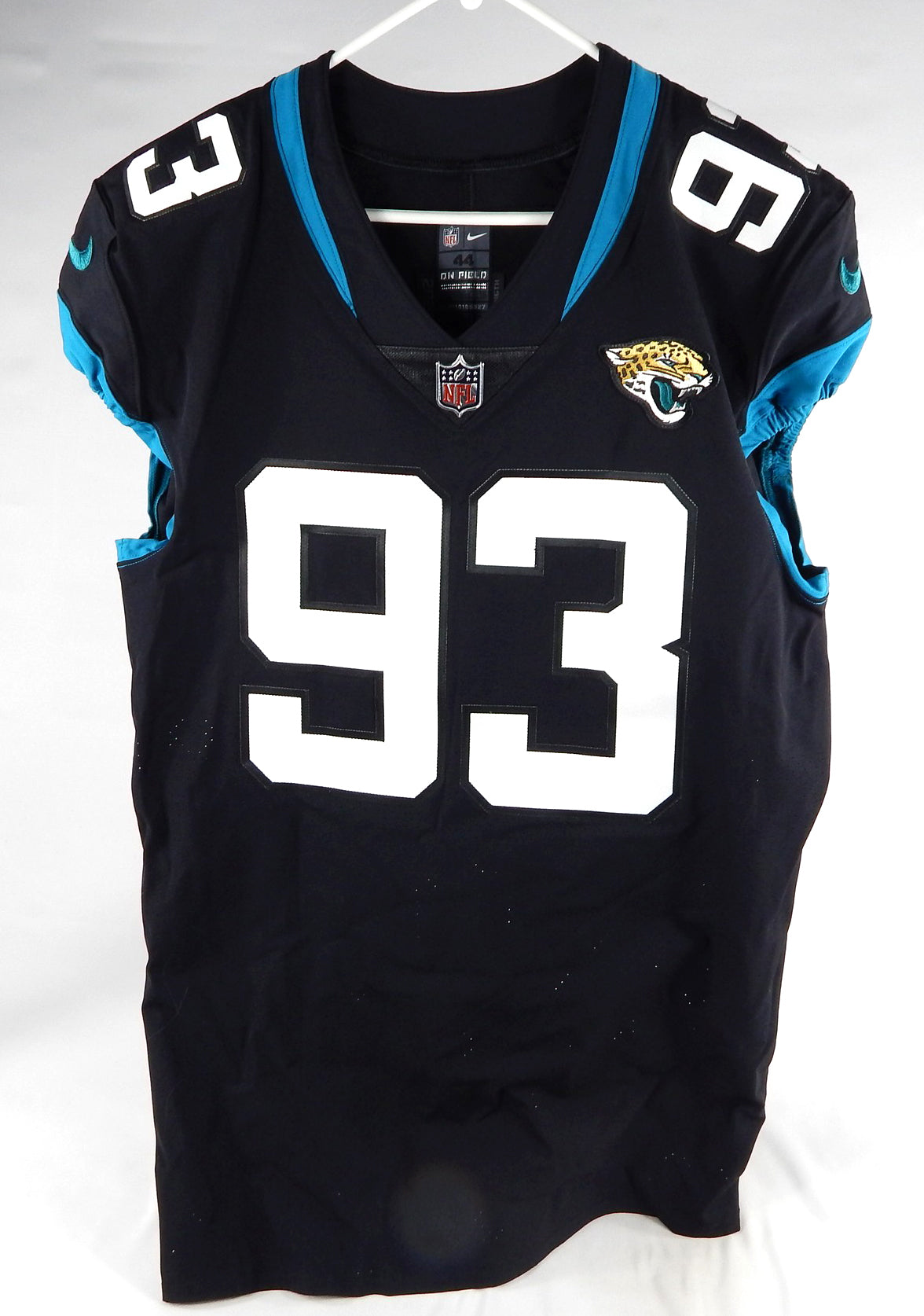 2020 Jacksonville Jaguars Taven Bryan #93 Game Issued Black Jersey 44 DP74270 Pic2