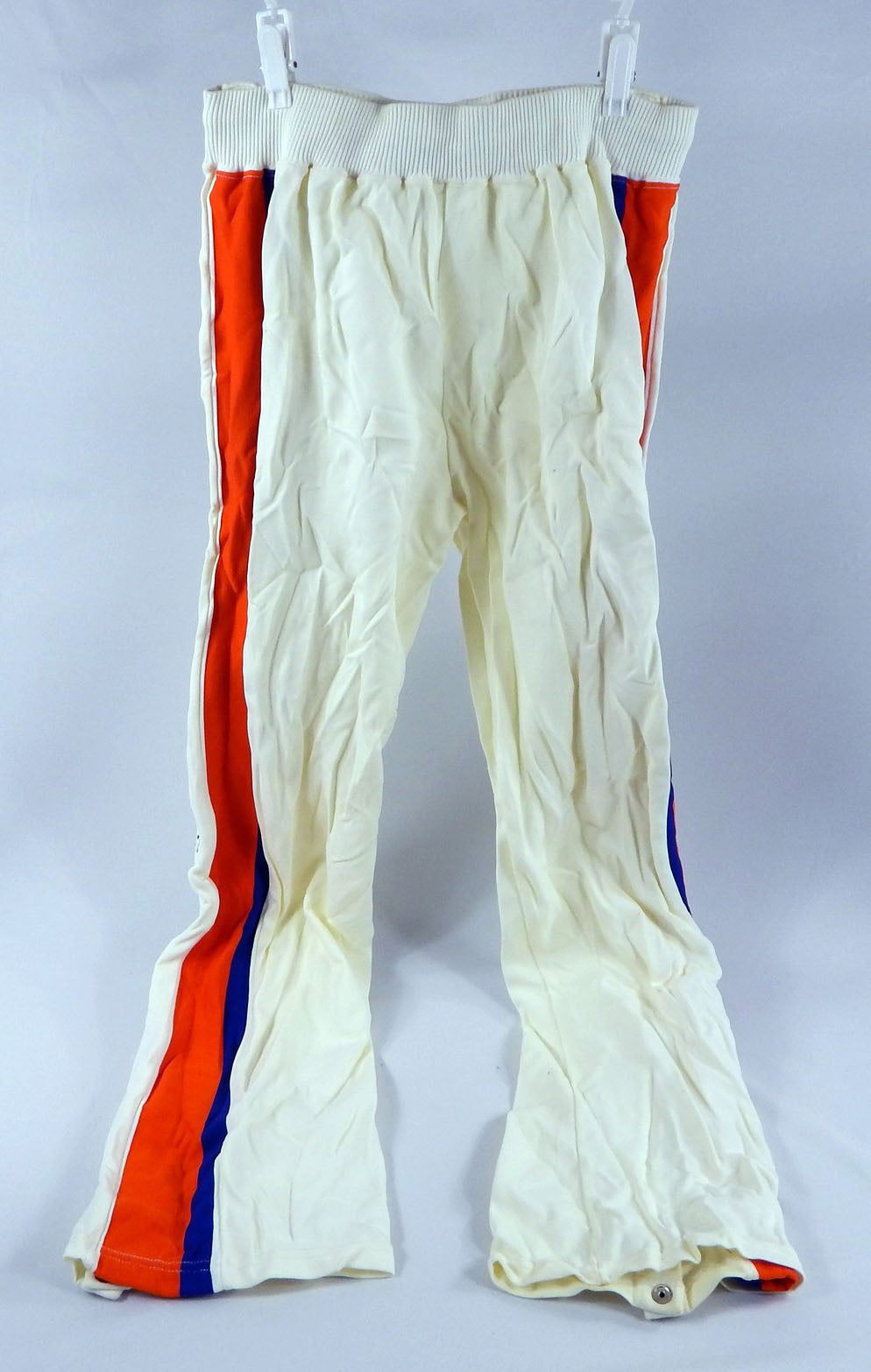 1983-87 Cleveland Cavaliers #14 Game Used White Warm Up Pants Size 34 16