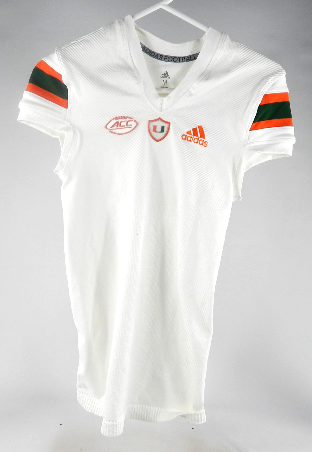 2022 Miami Hurricanes Blank Game Issued White Jersey M DP78007