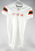 2022 Miami Hurricanes Blank Game Issued White Jersey M DP78007