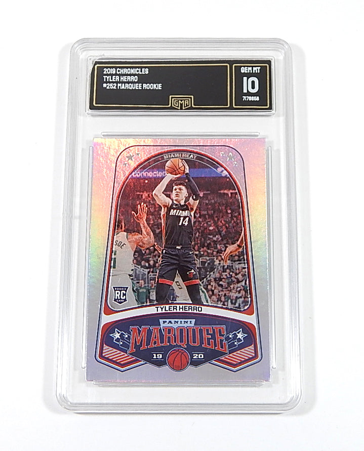 2019-20 Chronicles Marquee Rookie Tyler Herro RC #252 GMA 10
