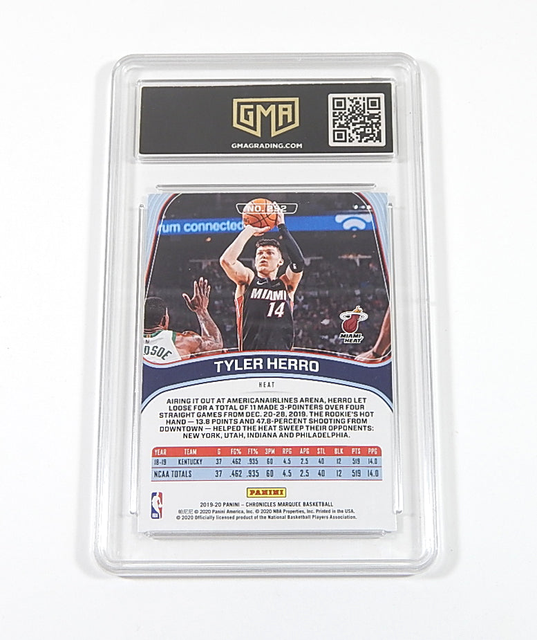 2019-20 Chronicles Marquee Rookie Tyler Herro RC #252 GMA 10 Pic2