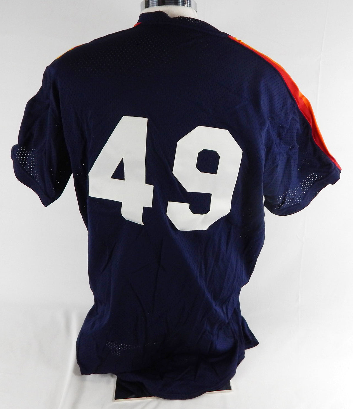 1992 Houston Astros Rich Scheid #49 Game Used Navy Jersey Batting Practice 46 6 Pic2