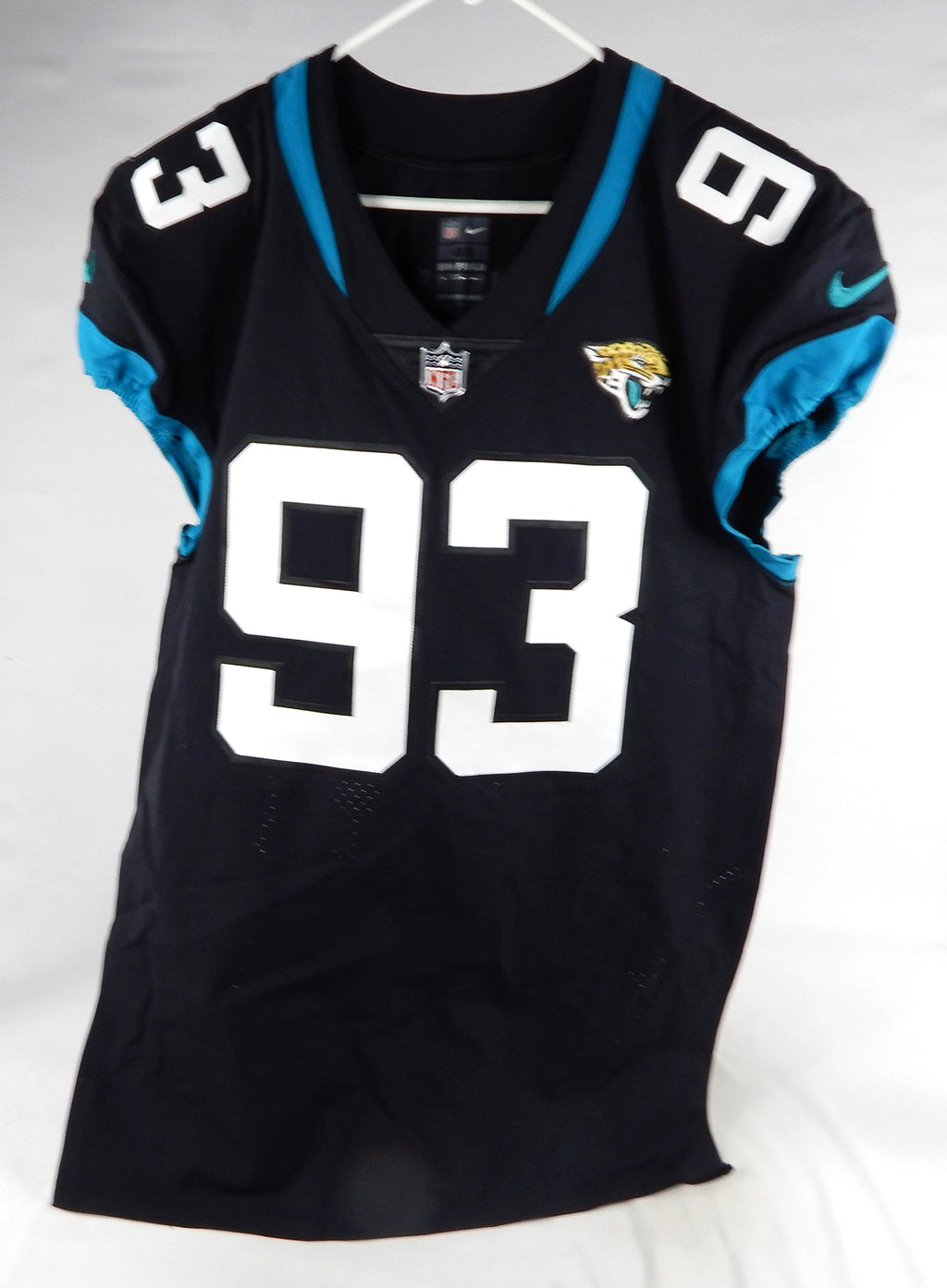 2020 Jacksonville Jaguars Israel Antwine #93 Game Issued Black Jersey 48 DP74271 Pic2