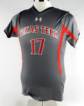 2015 Texas Tech Red Raiders #17 Game Used Grey Jersey Womens Soccer M 694