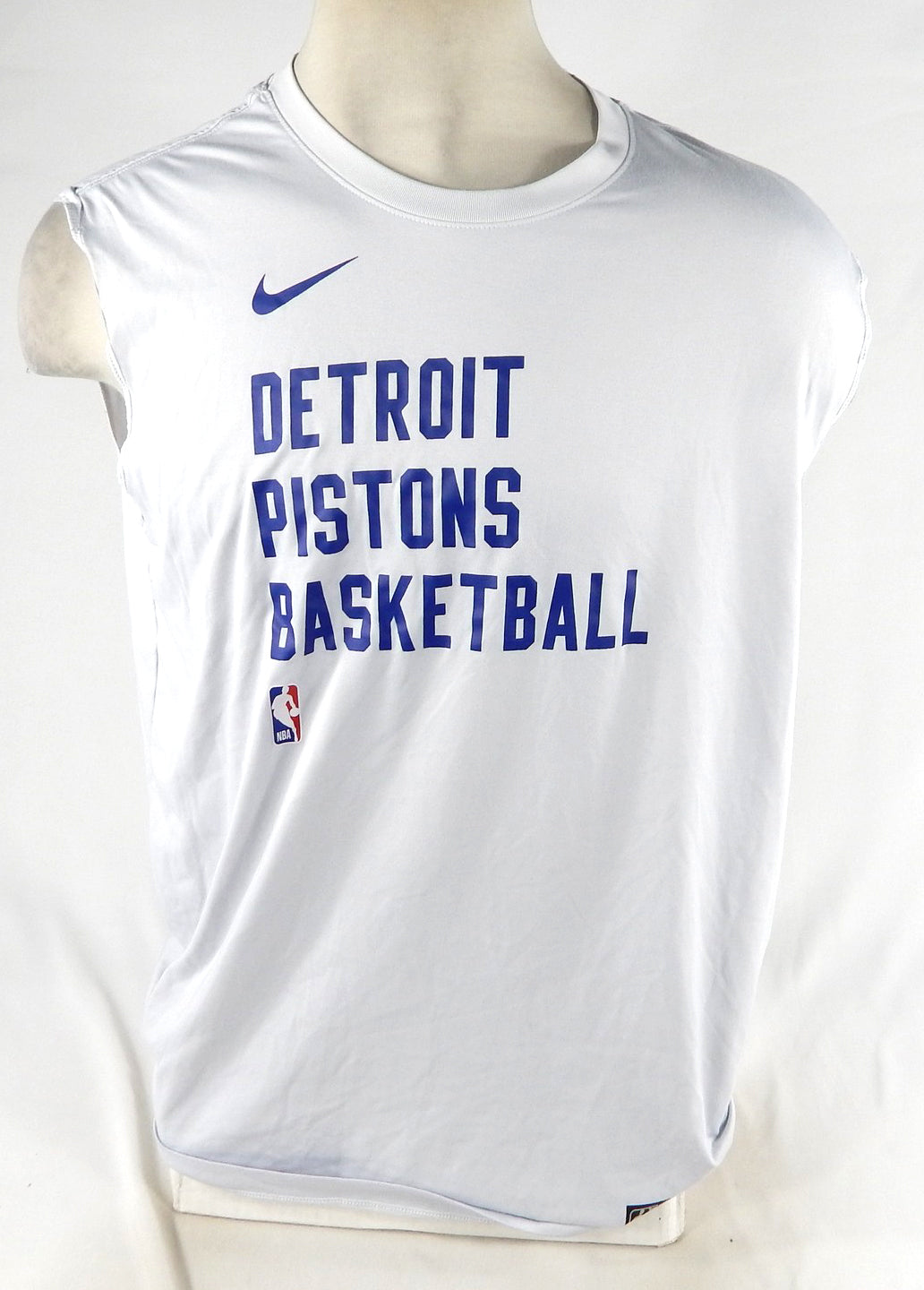 2023-24 Detroit Pistons Jalen Duren #0 Game Used White Tank Top Shirt XL 511