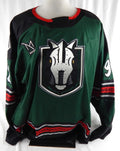 2025-26 Henderson Silver Knights Sloan Stanick #92 Game Used Green Jersey Lucky
