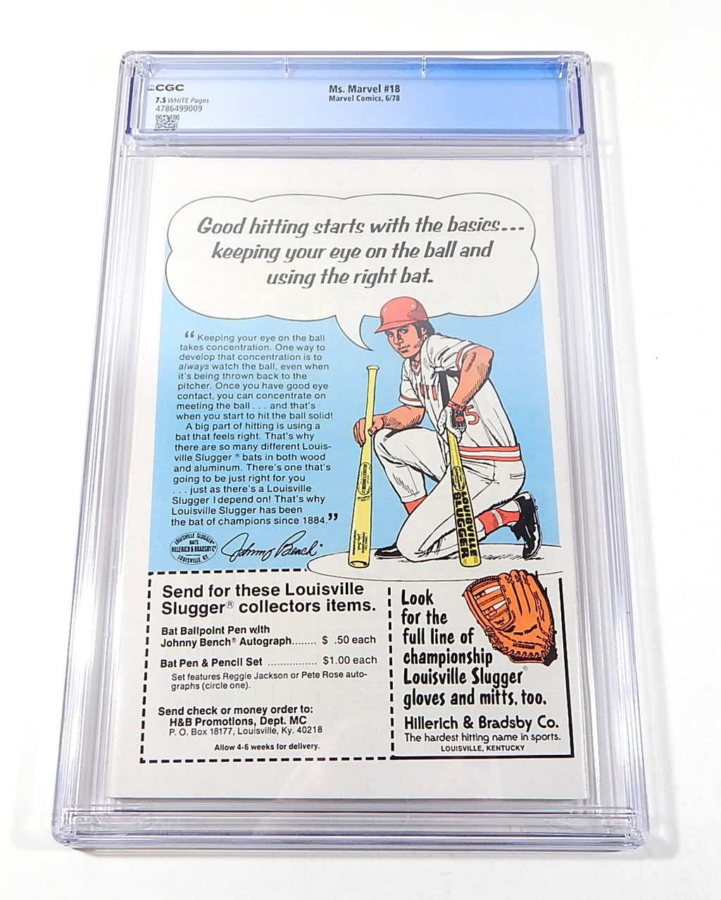 Ms. Marvel #18 Marvel 1978 1st Full App of Mystique White Pages CGC 7.5 Pic2