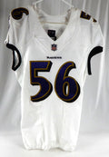 2018 Baltimore Ravens Otaro Alaka #56 Game Issued White Jersey 38 235