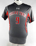2015 Texas Tech Red Raiders #9 Game Used Grey Jersey Womens Soccer M 697