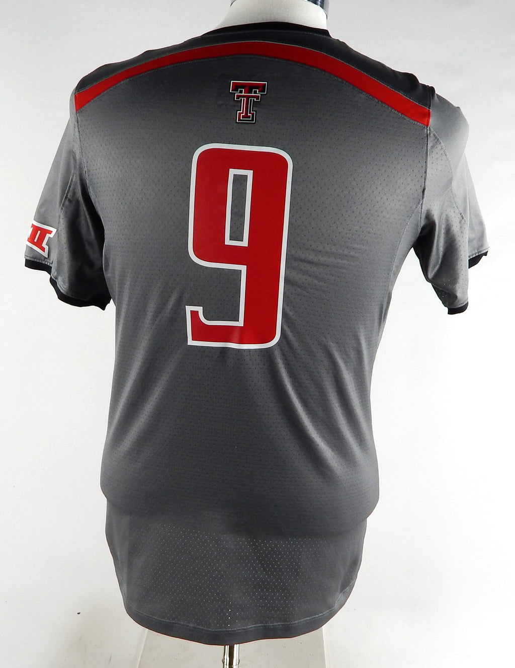 2015 Texas Tech Red Raiders #9 Game Used Grey Jersey Womens Soccer M 697 Pic2