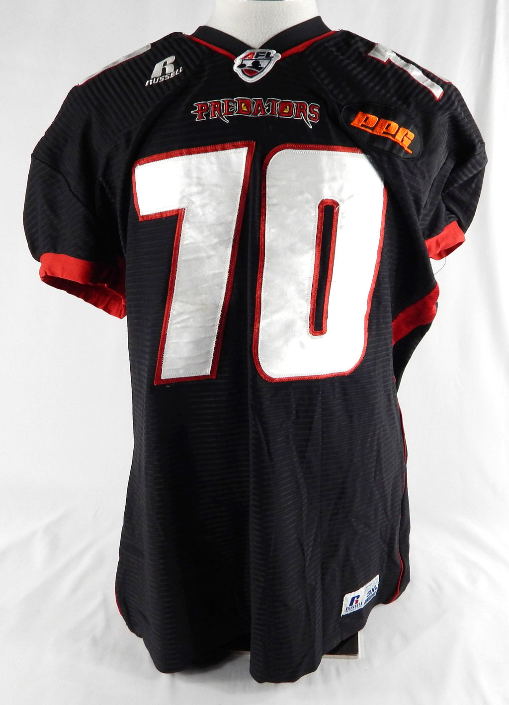 Orlando Predators Turner #70 Game Used Black Jersey 3XL 339