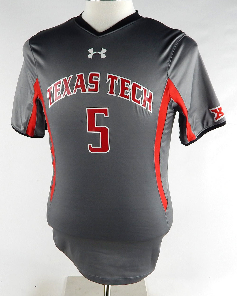 2015 Texas Tech Red Raiders #5 Game Used Grey Jersey Womens Soccer M 699