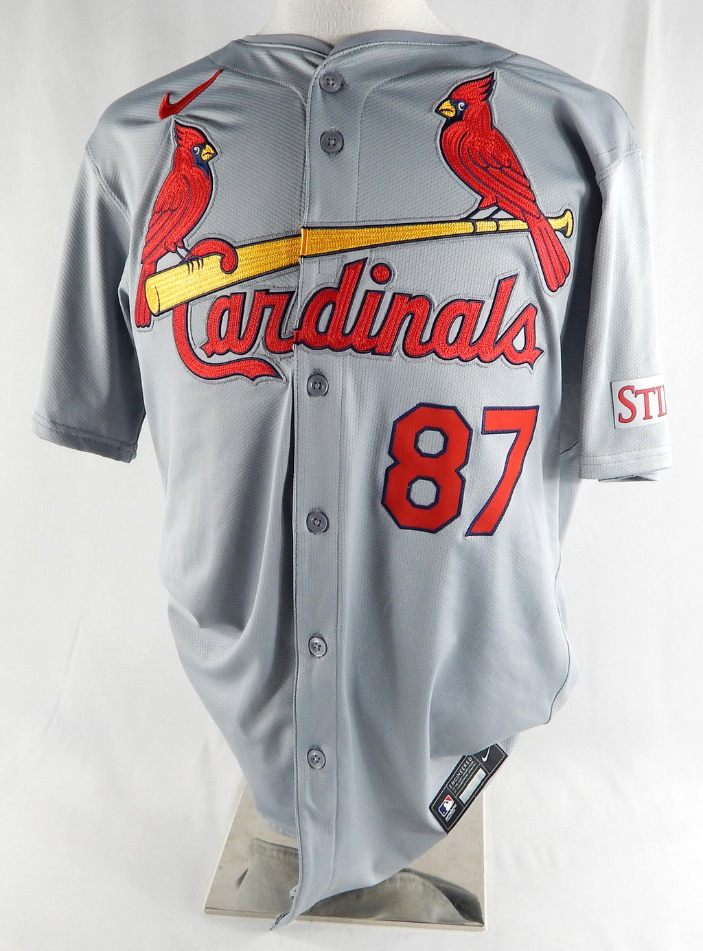 2024 St. Louis Cardinals Brandon Allen #87 Game Issued Grey Jersey 48 DP88857