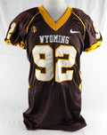 2012 Wyoming Cowboys Tom Harris #92 Game Used Brown Jersey Football XXL 359
