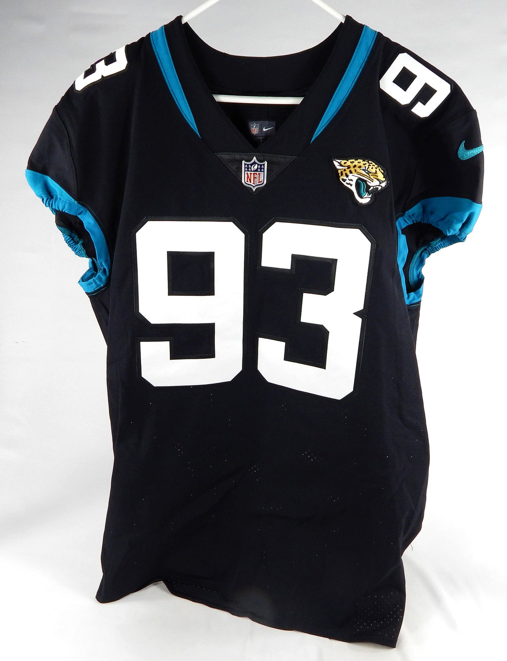 Jacksonville Jaguars Israel Antwine #93 Game Issued Black Jersey 46 277 2018 Pic2