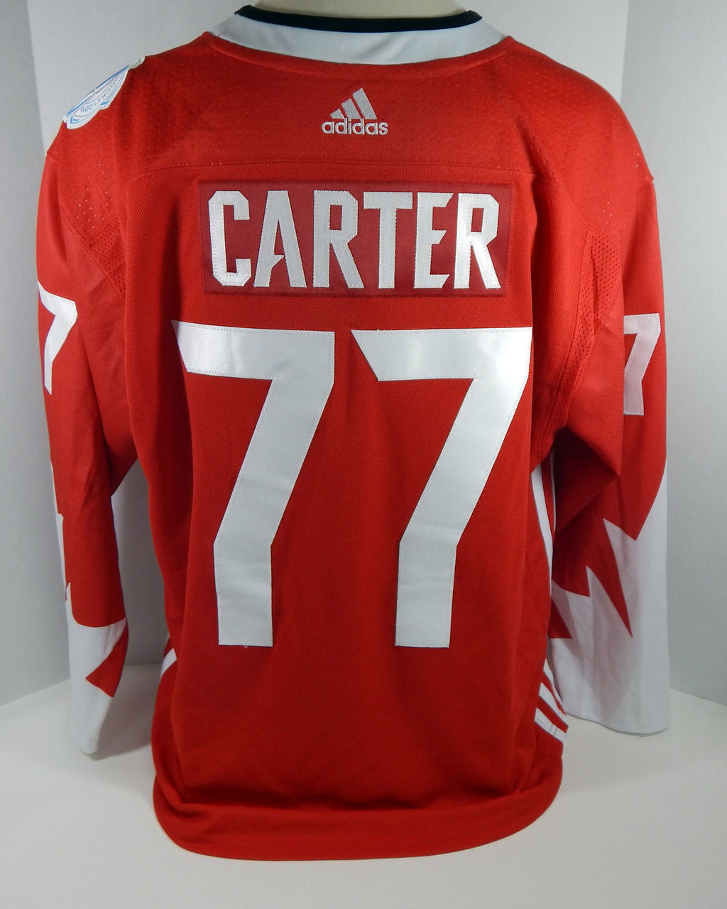 Men's 2016 Team Canada Jeff Carter #77 Authentic Red Jersey Adidas 56 45