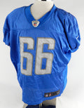 2013 Detroit Lions LaAdrian Waddle #66 Game Used Blue Practice Jersey 52 203