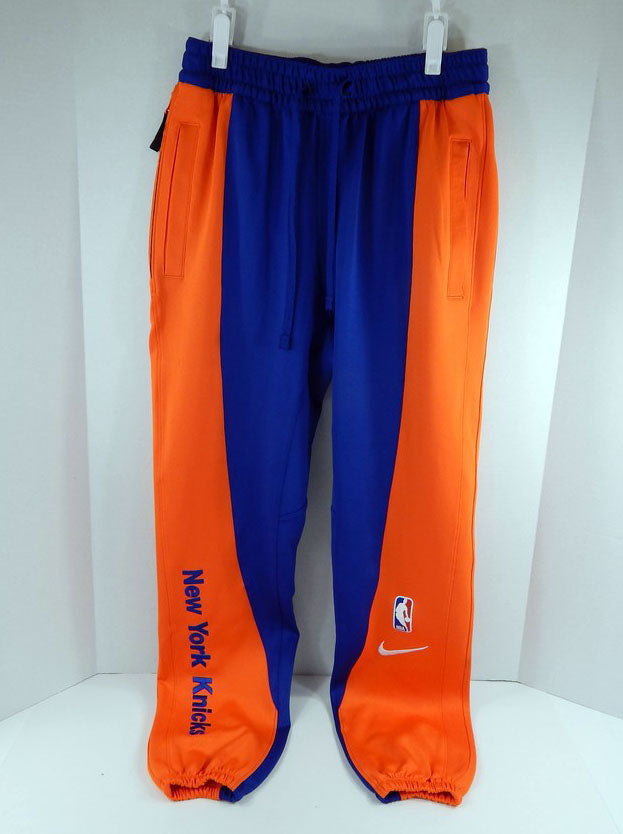 2023-24 Mens New York Knicks Authentic Blue Warm Up Pants Nike NWT S 715440S