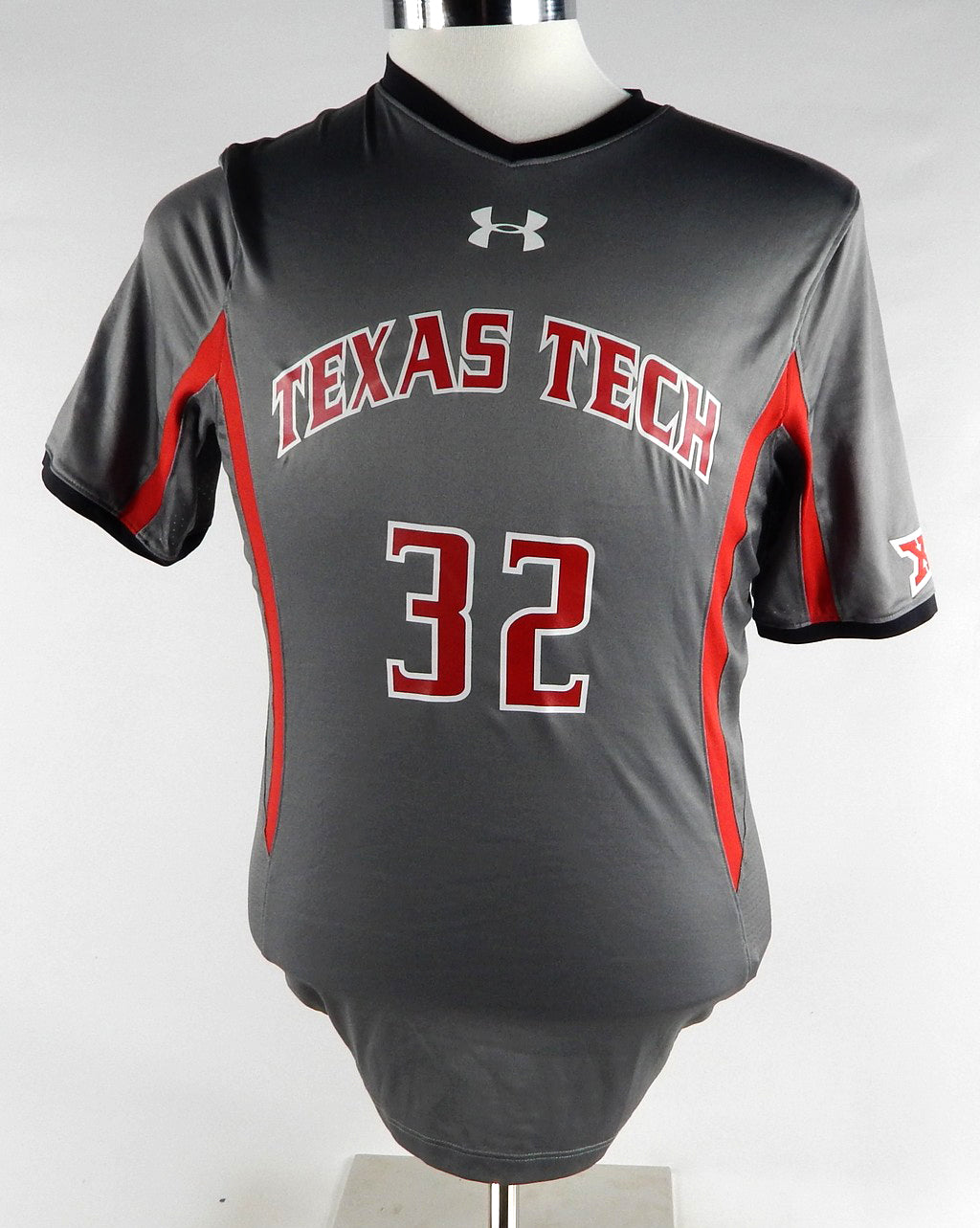 2015 Texas Tech Red Raiders #32 Game Used Grey Jersey Womens Soccer M 703