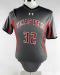 2015 Texas Tech Red Raiders #32 Game Used Grey Jersey Womens Soccer M 703
