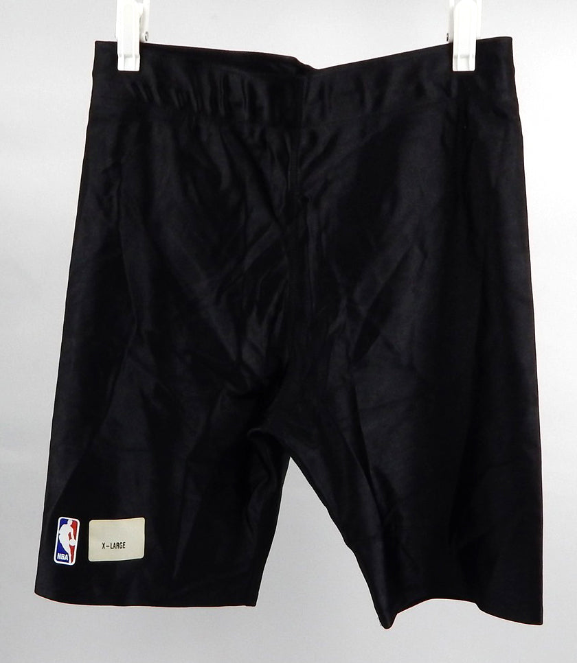 2000s NBA Basketball Team Issued Black Compression Shorts Reebok XL 802