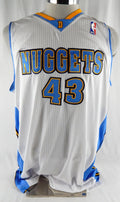 2010-11 Denver Nuggets Courtney Sims #43 Game Issued White Jersey 3XL 372