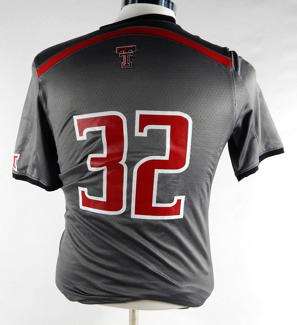 2015 Texas Tech Red Raiders #32 Game Used Grey Jersey Womens Soccer M 703 Pic2