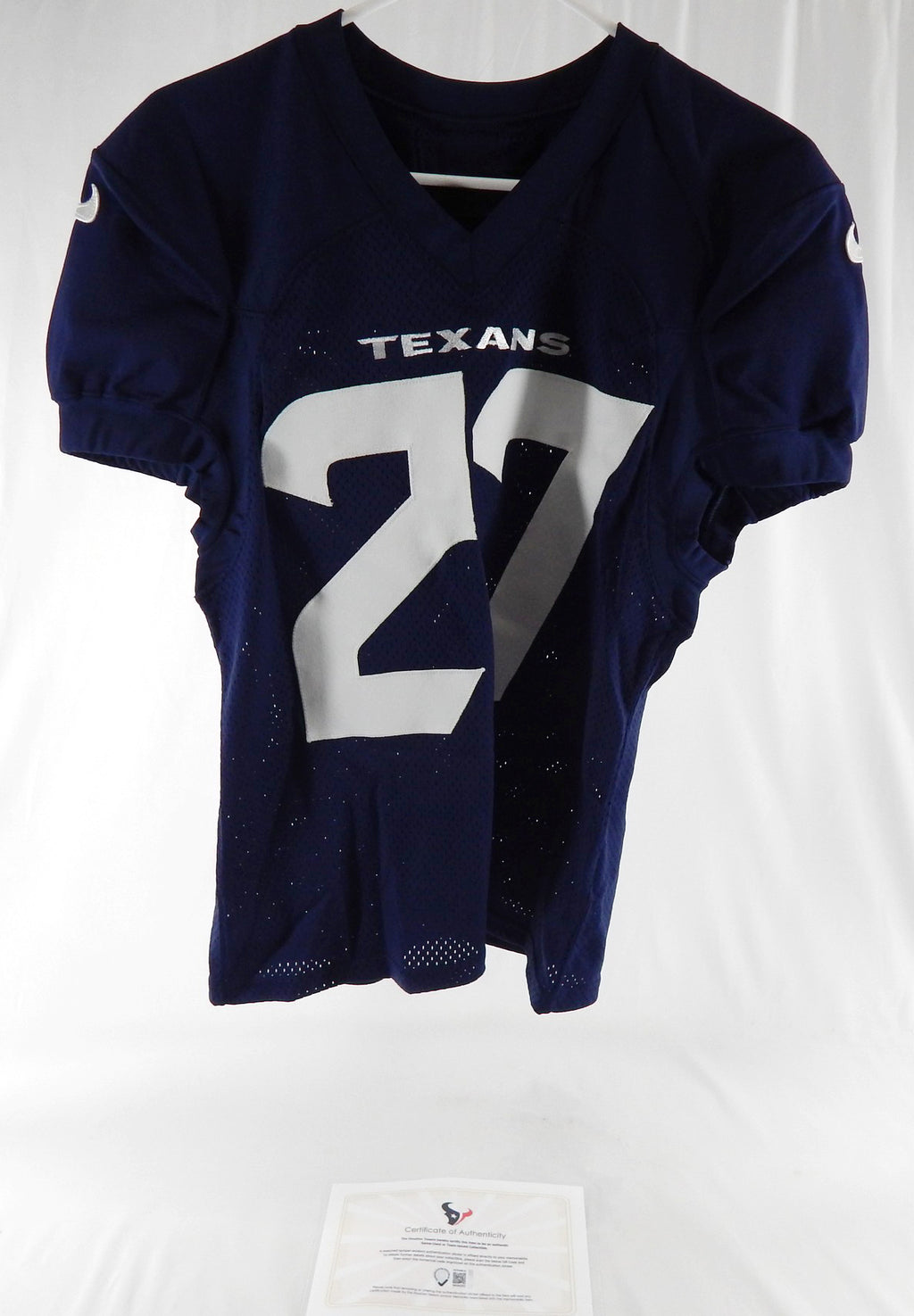 2024 Houston Texans Myles Bryant #27 Game Issued Pos Used Navy Practice Jersey 7