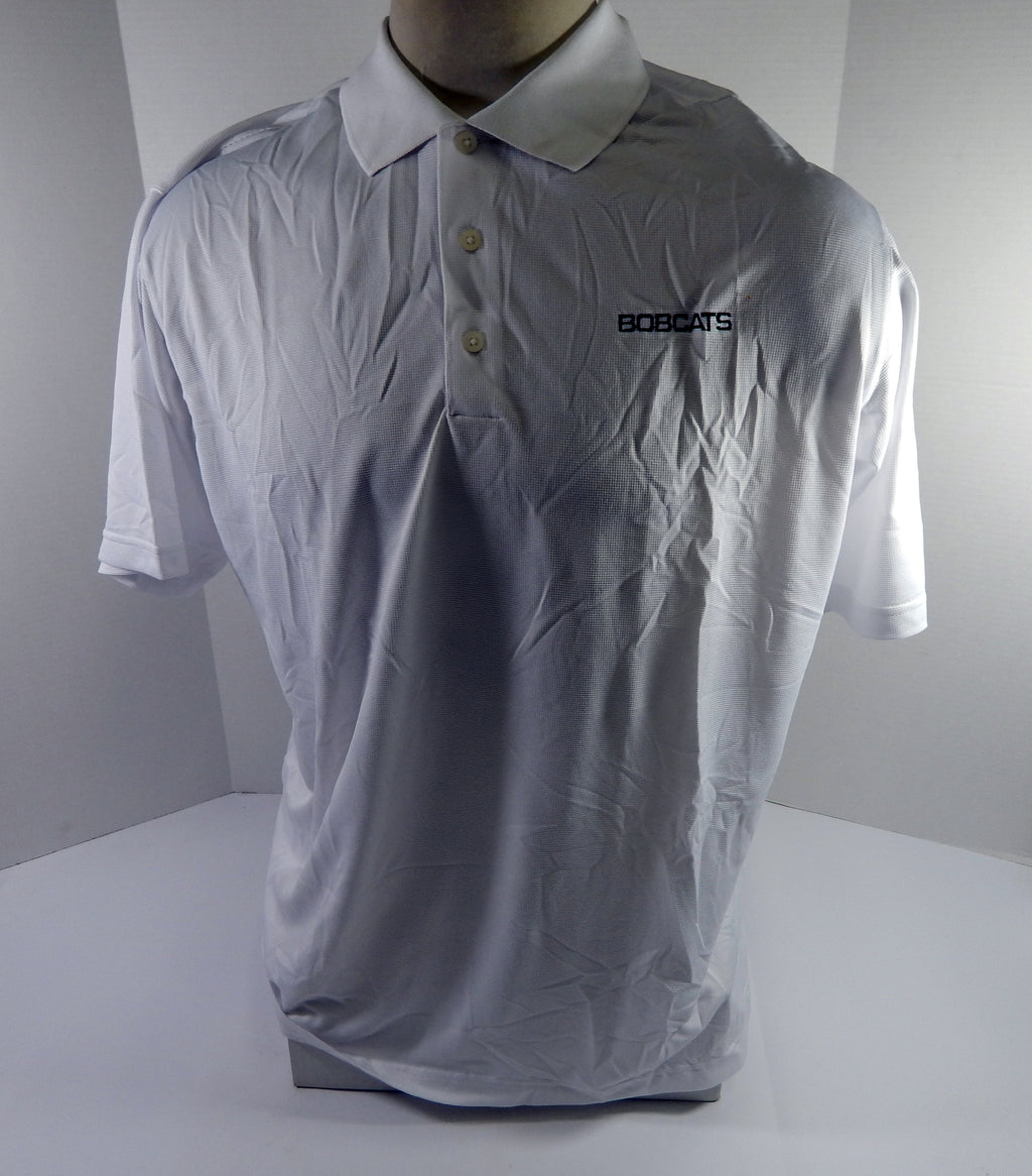 2012-13 Charlotte Bobcats Team Issued White Polo Shirt XL DP52285