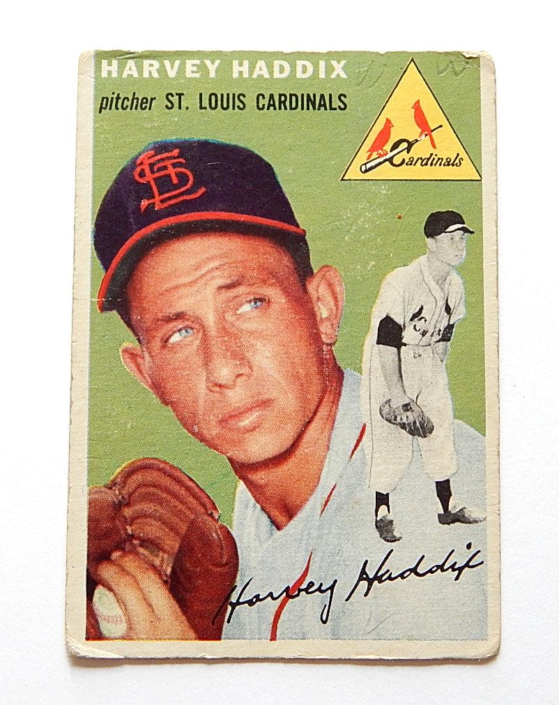 1954 Topps Harvey Haddix #9 St. Louis Cardinals P/Vg