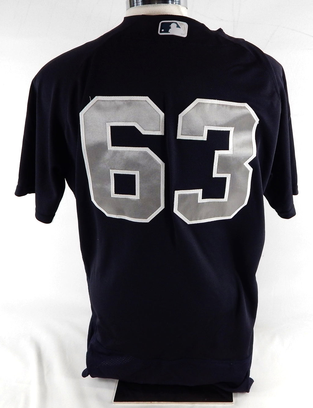 2023 New York Yankees Nick Ramirez #63 Game Issued Pos Used Navy Jersey ST BP 3 Pic2