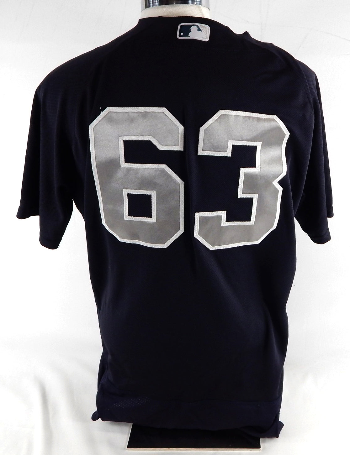 2023 New York Yankees Nick Ramirez #63 Game Issued Pos Used Navy Jersey ST BP 3 Pic2