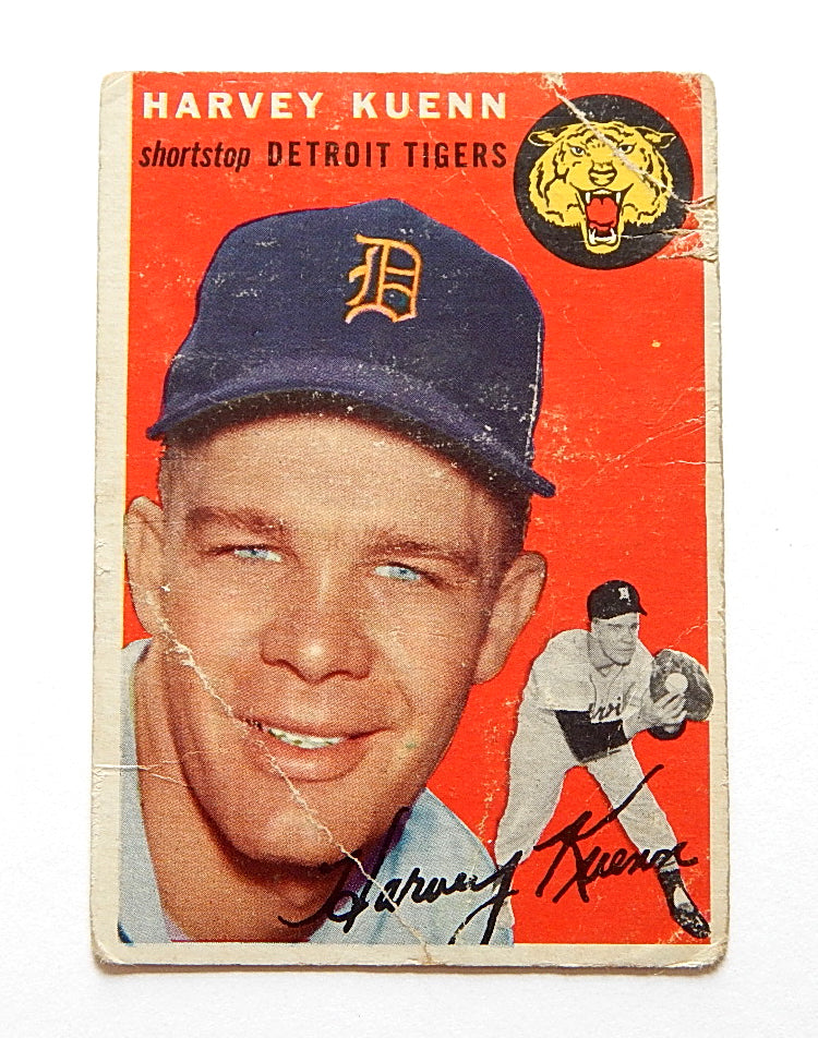 1954 Topps Harvey Kuenn #25 Detroit Tigers P/Vg