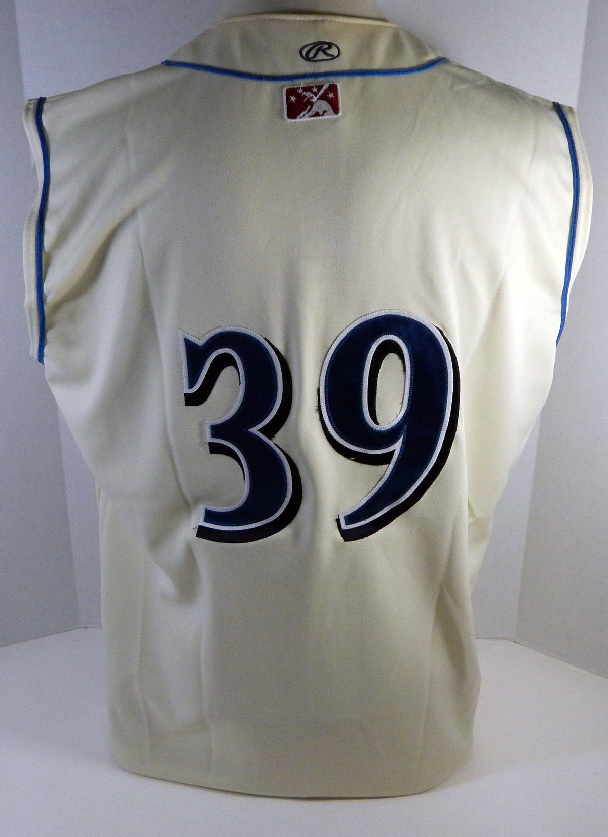 Clearwater Threshers #39 Game Used Cream Jersey Vest 48 DP13452