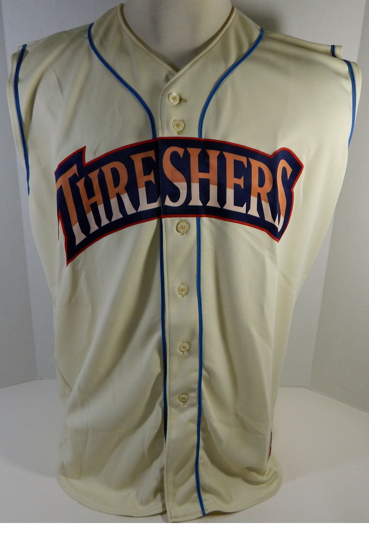 Clearwater Threshers #39 Game Used Cream Jersey Vest 48 DP13452 Pic2