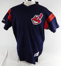 2000 Cleveland Indians Dick Pole #38 Game Used Navy Jersey Batting Practice XL 6