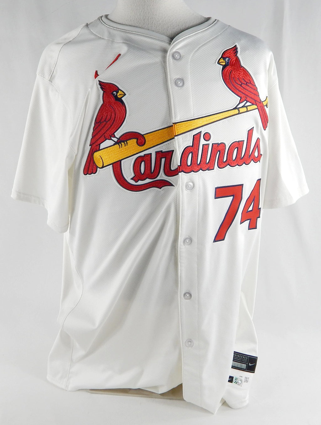 St. Louis Cardinals Julio Rangel #74 Game Issued White Jersey 50 DP88862