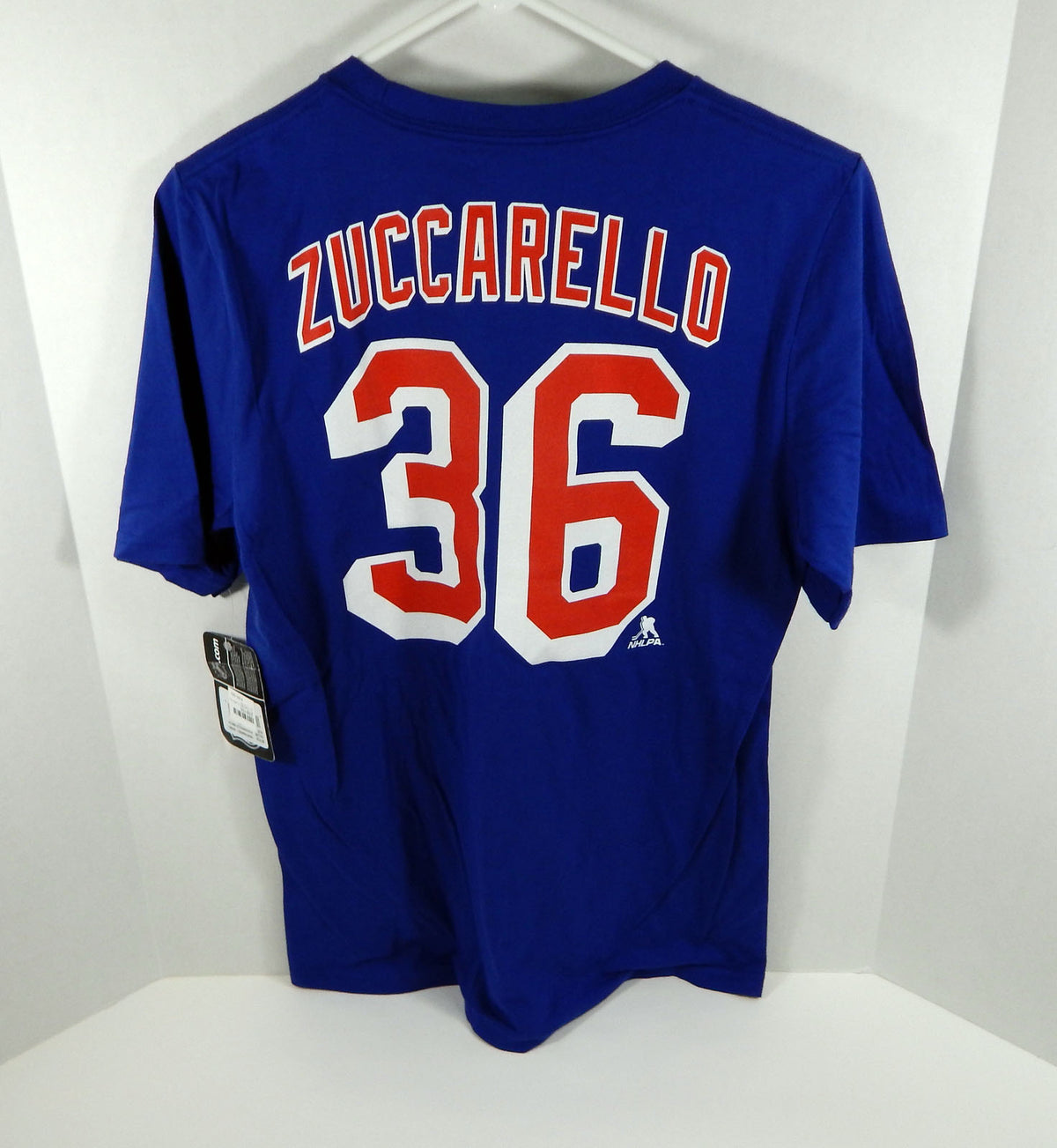 Men's New York Rangers Mats Zuccarello #36 Royal Blue T-Shirt XL NWT Adidas