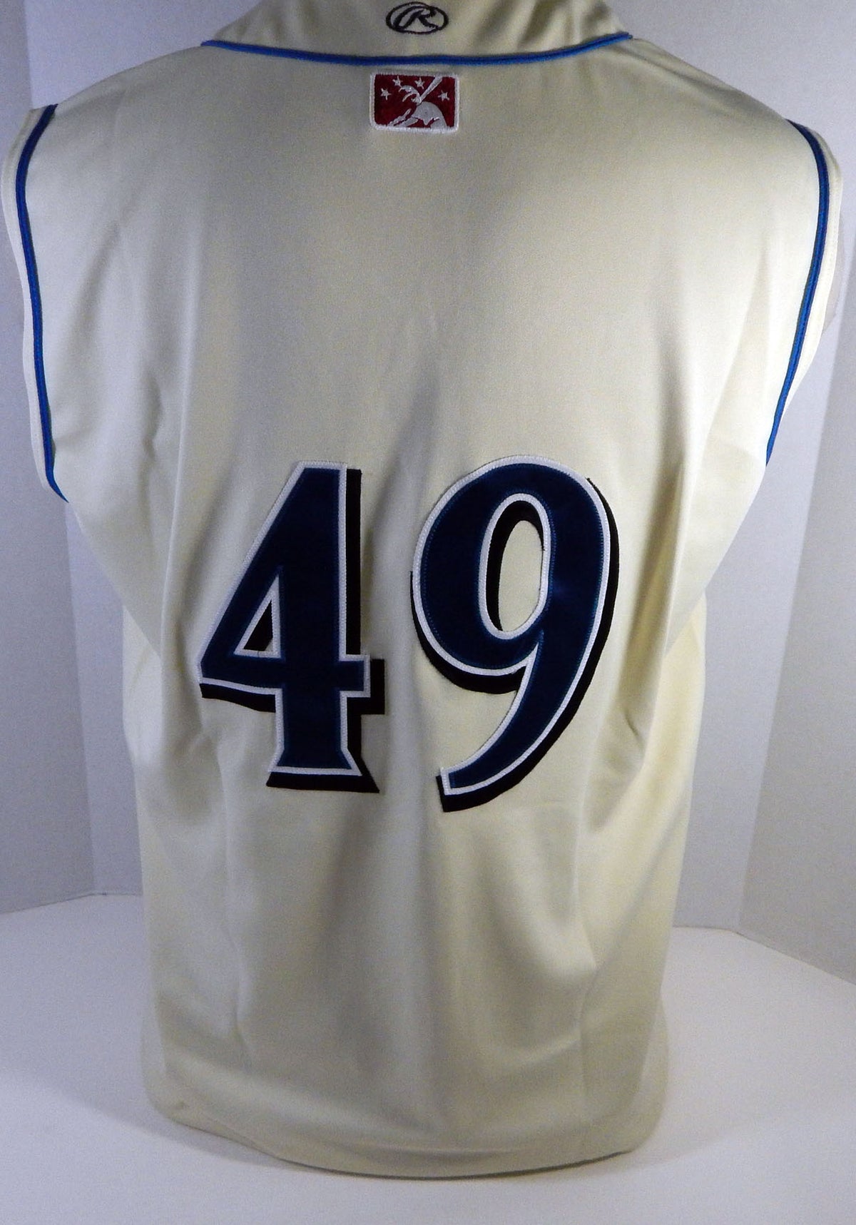Clearwater Threshers #49 Game Used Cream Jersey Vest 48 DP13456