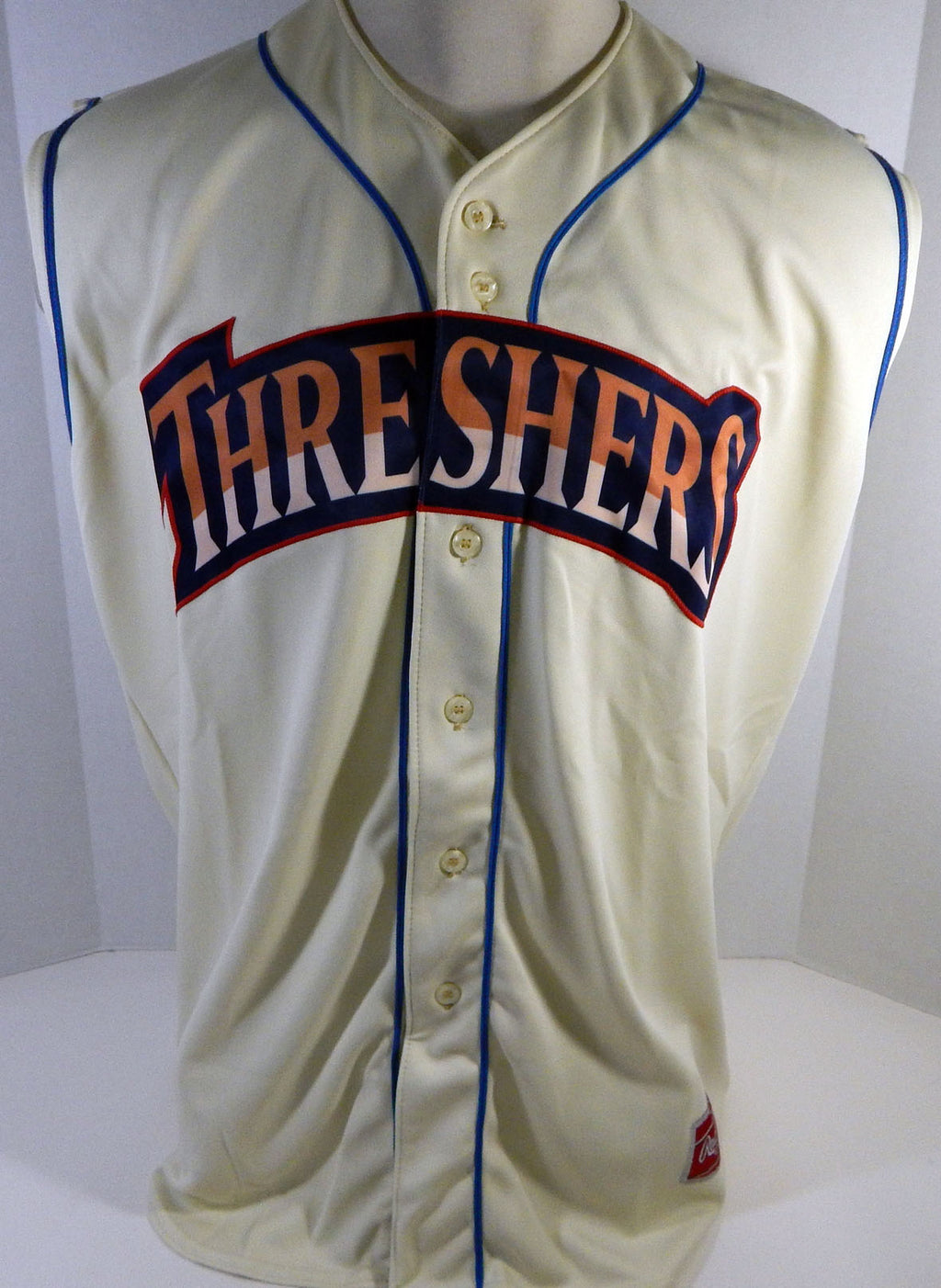 Clearwater Threshers #49 Game Used Cream Jersey Vest 48 DP13456 Pic2