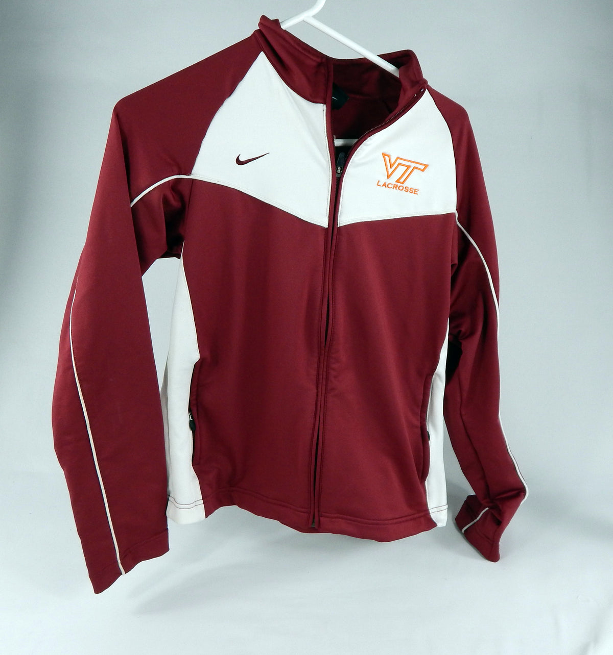 Virginia Tech Hokies #9 Team Issued Red Lacrosse Jacket M DP67859