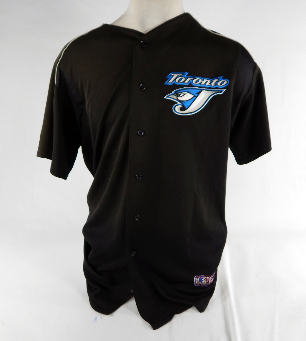 2000s Toronto Blue Jays Bartolo Nicolas #8 Game Used Black Jersey ST BP 46 2